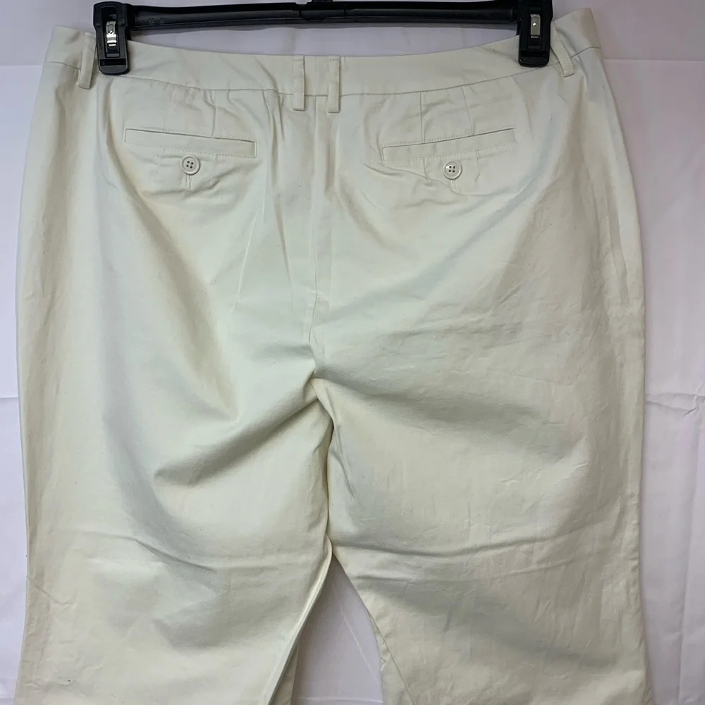 Talbots Capri Pants Khaki Classic Causal Preppy Neutral Timeless SZ 18W Petite - Picture 5 of 10